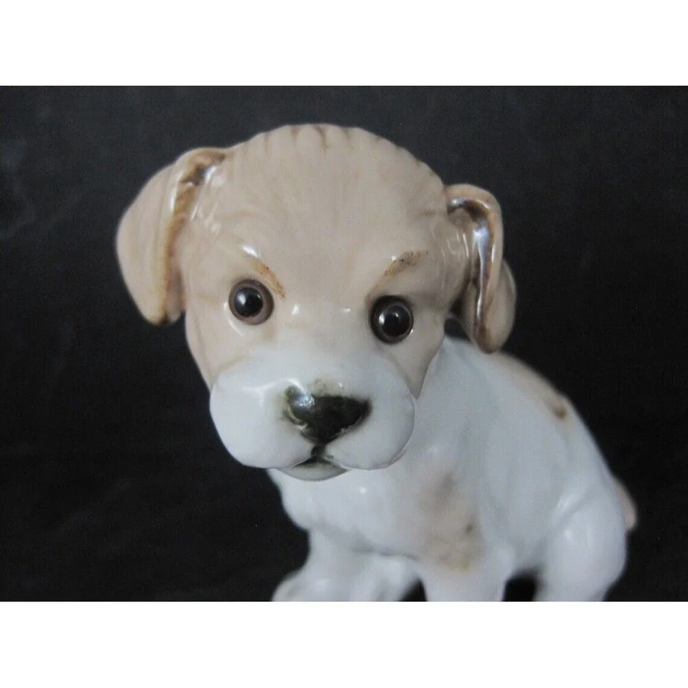 Vintage 1986 Lefton Sevilla Dog Figurine 1986 NOS Original Box 05487/A